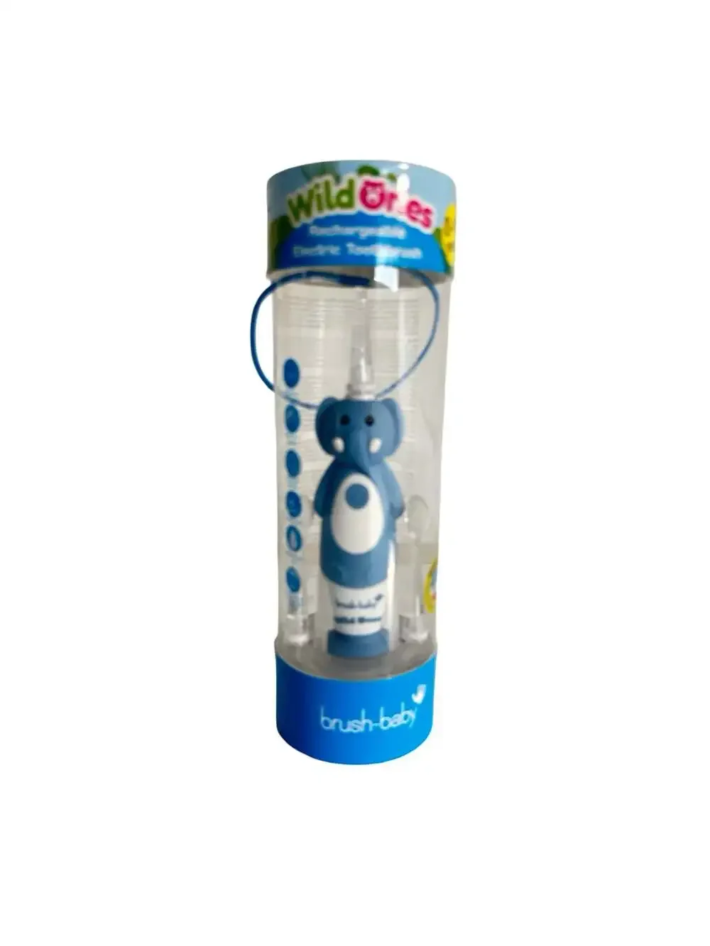 Brush-Baby WildOnes Rechargeable Kids Electric Toothbrush - Evie Elephant